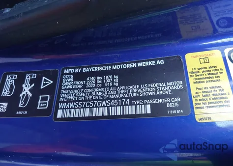 2016 Mini Paceman Cooper S z USA, uszkodzony, nr VIN WMWSS7C57GWS45174